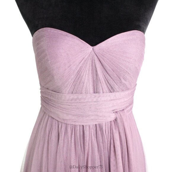 Jenny Yoo Annabelle Convertible Sweetheart A-Line Tulle Dress - Soft Plum Purple - Picture 3 of 7